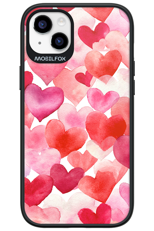Water Painted Heart 2.0 - Apple iPhone 14 Plus