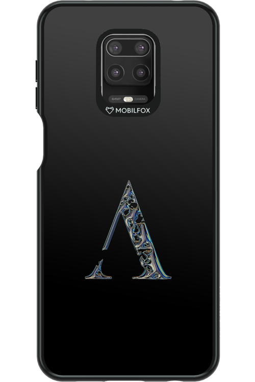 ⁠ ⁠Azteca A Chrome Logo - Xiaomi Redmi Note 9 Pro