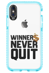 Winners Never Quit - Apple iPhone X