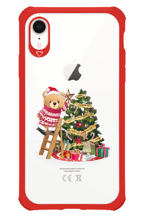 Christmas Bear (Transparent) - Apple iPhone XR