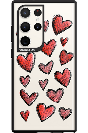Red Love Transparent 2.0 - Samsung Galaxy S23 Ultra
