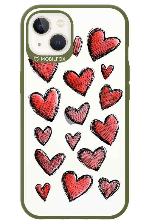 Red Love Transparent 2.0 - Apple iPhone 13