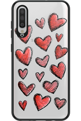 Red Love Transparent 2.0 - Samsung Galaxy A70