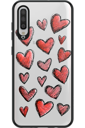 Red Love Transparent 2.0 - Samsung Galaxy A70