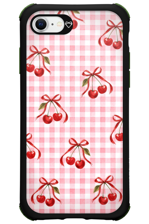 Pink Cherry Checked 2.0 - Apple iPhone SE 2022