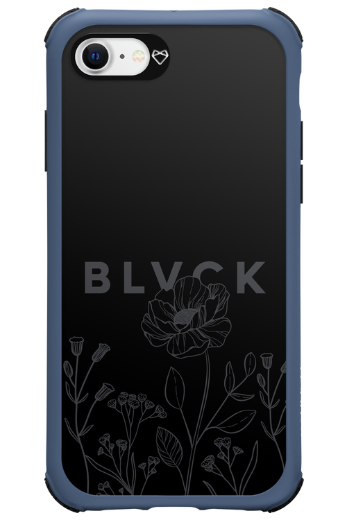 Black Flowers - Apple iPhone SE 2020