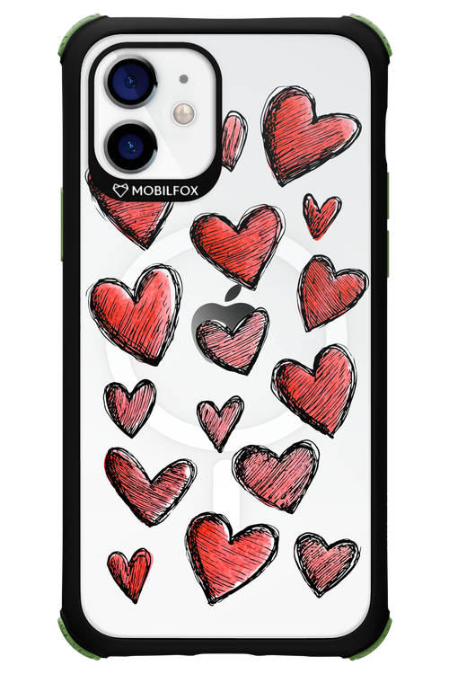Red Love Transparent 2.0 - Apple iPhone 12