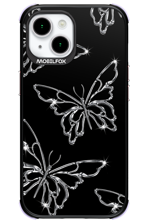 Silver Butterfly 2.0 - Apple iPhone 15