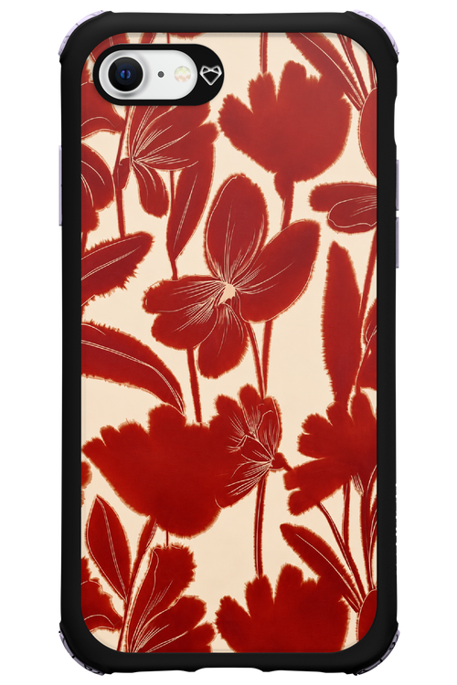 Burgundy Flowers 2.0 - Apple iPhone 8