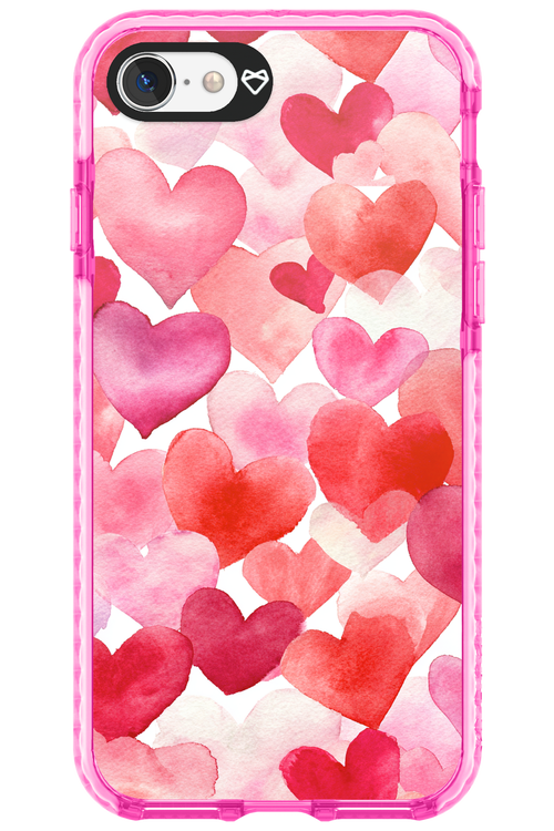 Water Painted Heart - Apple iPhone 7