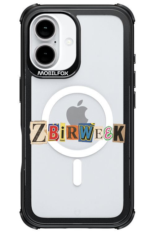 Zbirweek (transparent) 2.0 - Apple iPhone 16