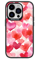 Water Painted Heart - Apple iPhone 14 Pro