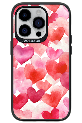 Water Painted Heart - Apple iPhone 14 Pro