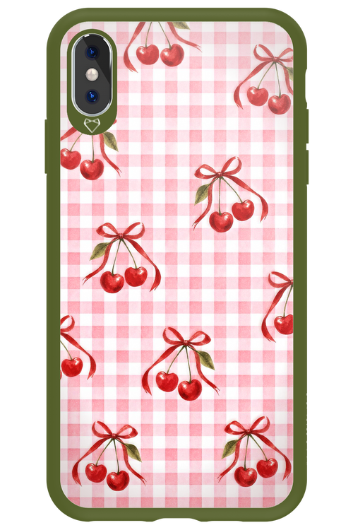 Pink Cherry Checked 2.0 - Apple iPhone XS Max