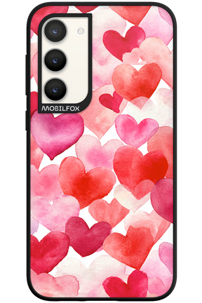 Water Painted Heart - Samsung Galaxy S23 Plus