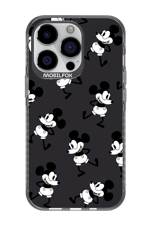 Iconic Mouse (antracite pattern) - Apple iPhone 13 Pro