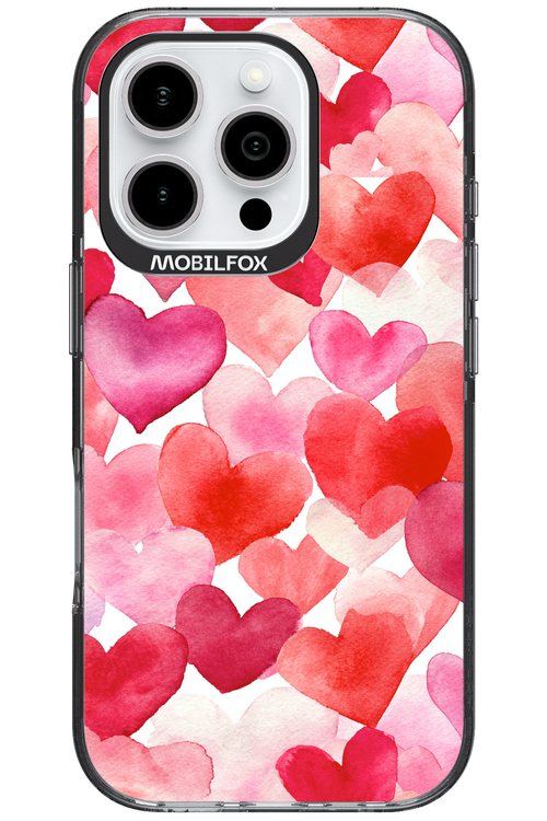 Water Painted Heart - Apple iPhone 16 Pro