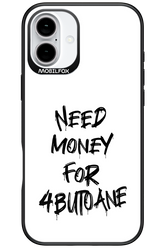 Need Money For Butoane Black - Apple iPhone 16 Plus