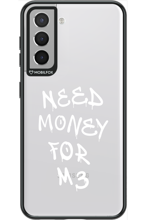 Need M3 Transparent White - Samsung Galaxy S21