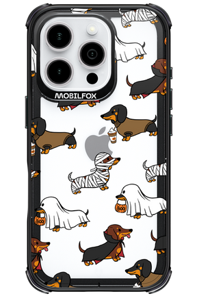 Scary Dachshund (Transparent) - Apple iPhone 16 Pro