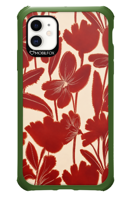 Burgundy Flowers 2.0 - Apple iPhone 11