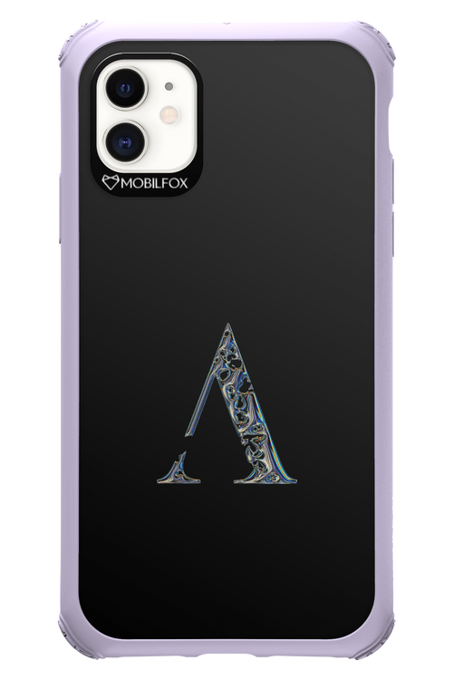 ⁠ ⁠Azteca A Chrome Logo - Apple iPhone 11