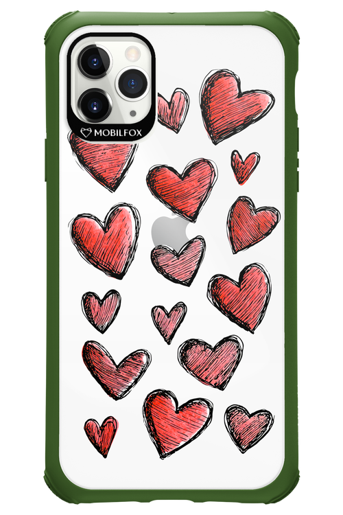 Red Love Transparent 2.0 - Apple iPhone 11 Pro Max