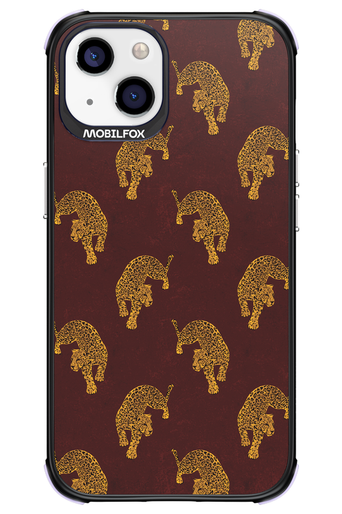 Burgundy Leopard Pattern - Apple iPhone 13