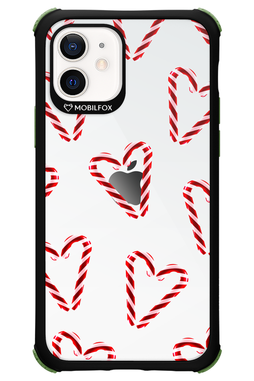 Candy Cane Hearts - Apple iPhone 12