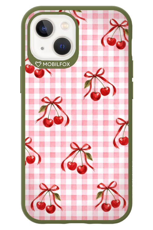 Pink Cherry Checked 2.0 - Apple iPhone 13 Mini