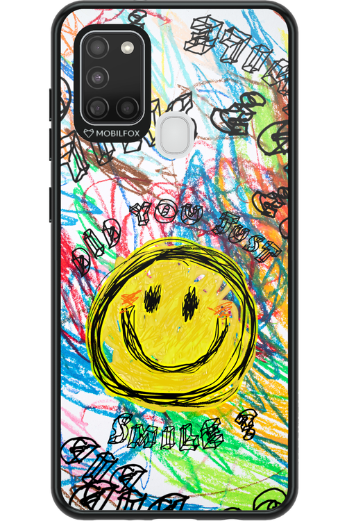 Crayon Smiley Colorful - Samsung Galaxy A21 S