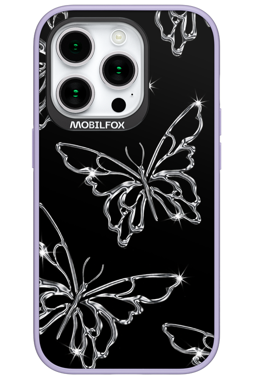 Silver Butterfly 2.0 - Apple iPhone 15 Pro