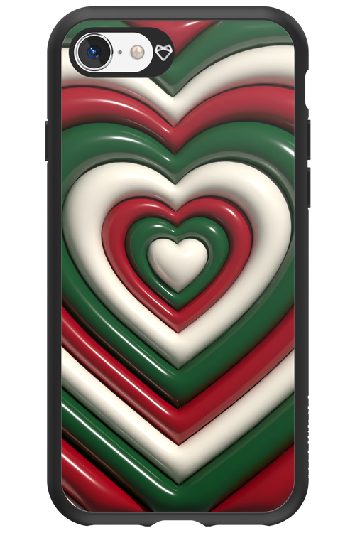 XMAS Hearts - Apple iPhone 8