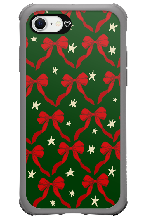 Bow & Stars (Green) - Apple iPhone SE 2022