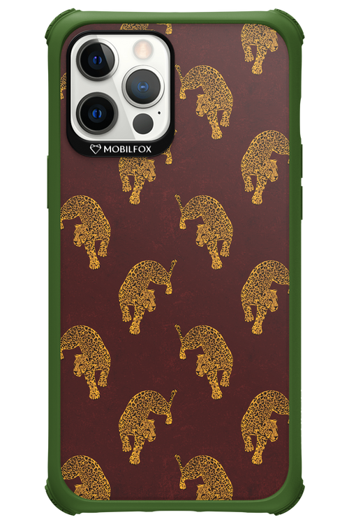 Burgundy Leopard Pattern - Apple iPhone 12 Pro Max