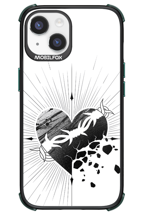 Fekete Szív - Apple iPhone 14