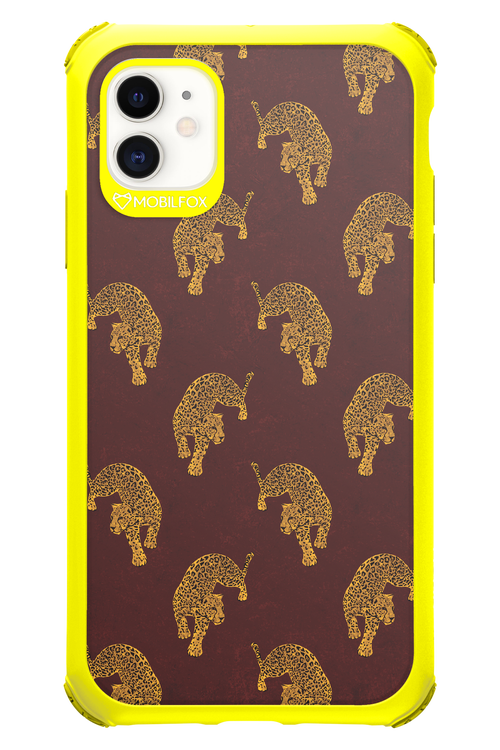 Burgundy Leopard Pattern - Apple iPhone 11
