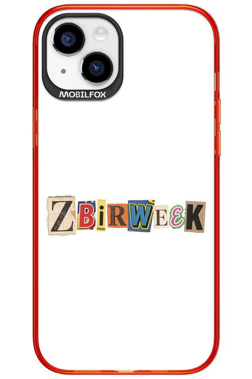 Zbirweek (white) 2.0 - Apple iPhone 15 Plus