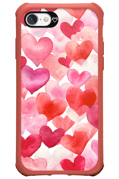 Water Painted Heart - Apple iPhone 7