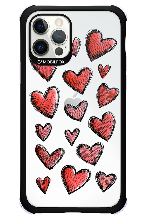 Red Love Transparent 2.0 - Apple iPhone 12 Pro
