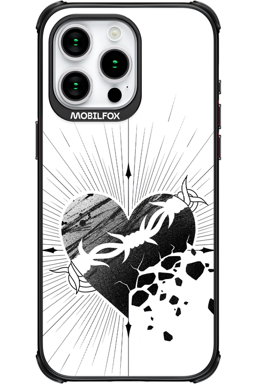 Fekete Szív - Apple iPhone 15 Pro Max