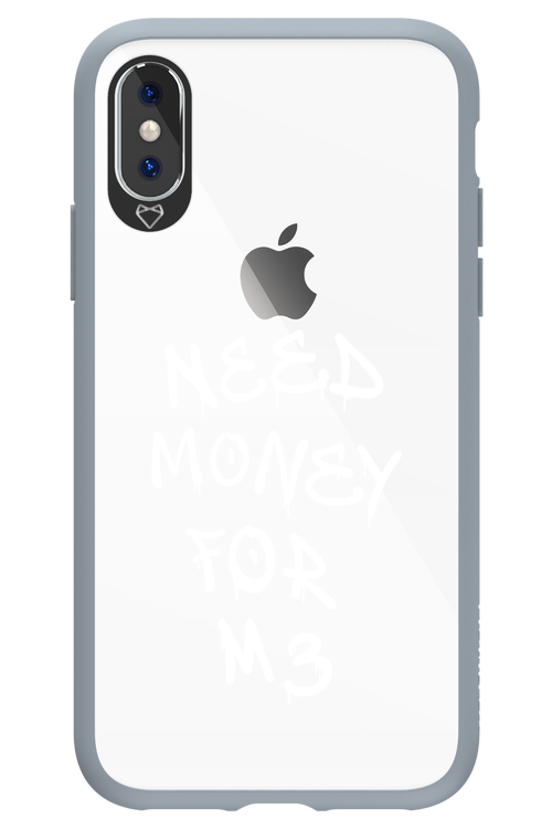 Need M3 Transparent White - Apple iPhone X