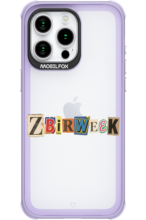Zbirweek (transparent) 2.0 - Apple iPhone 15 Pro Max