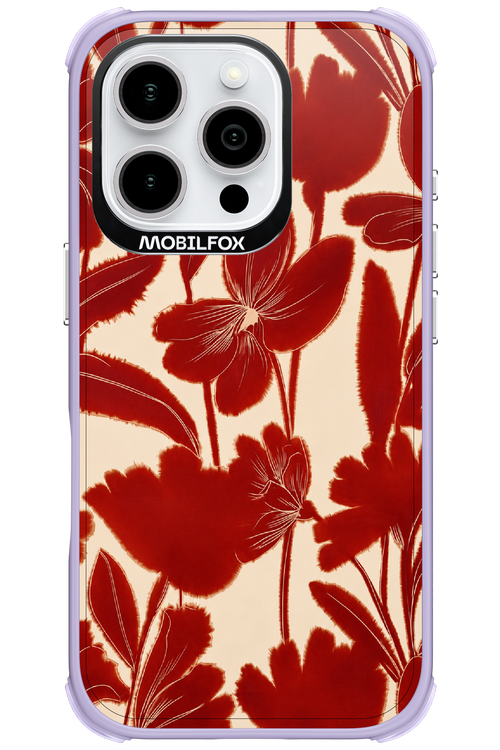Burgundy Flowers 2.0 - Apple iPhone 16 Pro