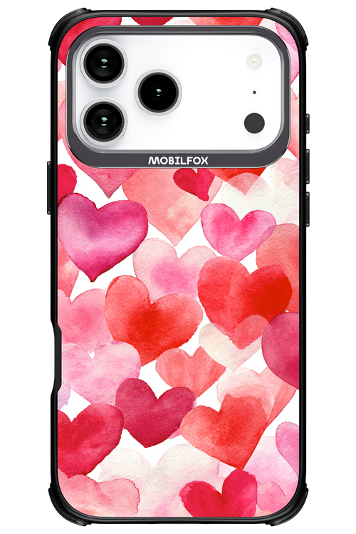 Water Painted Heart - Apple iPhone 17 Pro Max