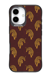 Burgundy Leopard Pattern - Apple iPhone 17