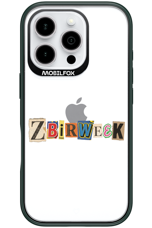 Zbirweek (transparent) 2.0 - Apple iPhone 16 Pro