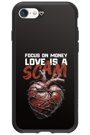 Focus on money, love is a scam - Apple iPhone 8