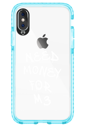 Need M3 Transparent White - Apple iPhone X