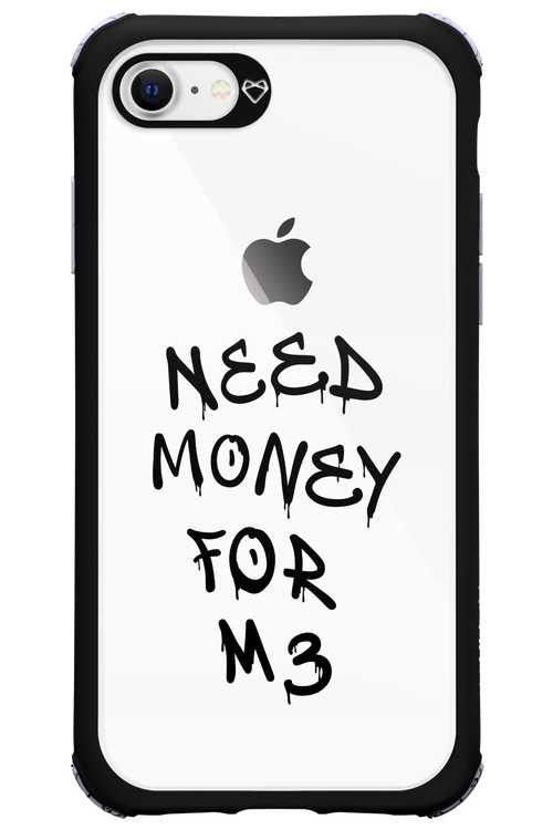 Need M3 Transparent Black - Apple iPhone 8